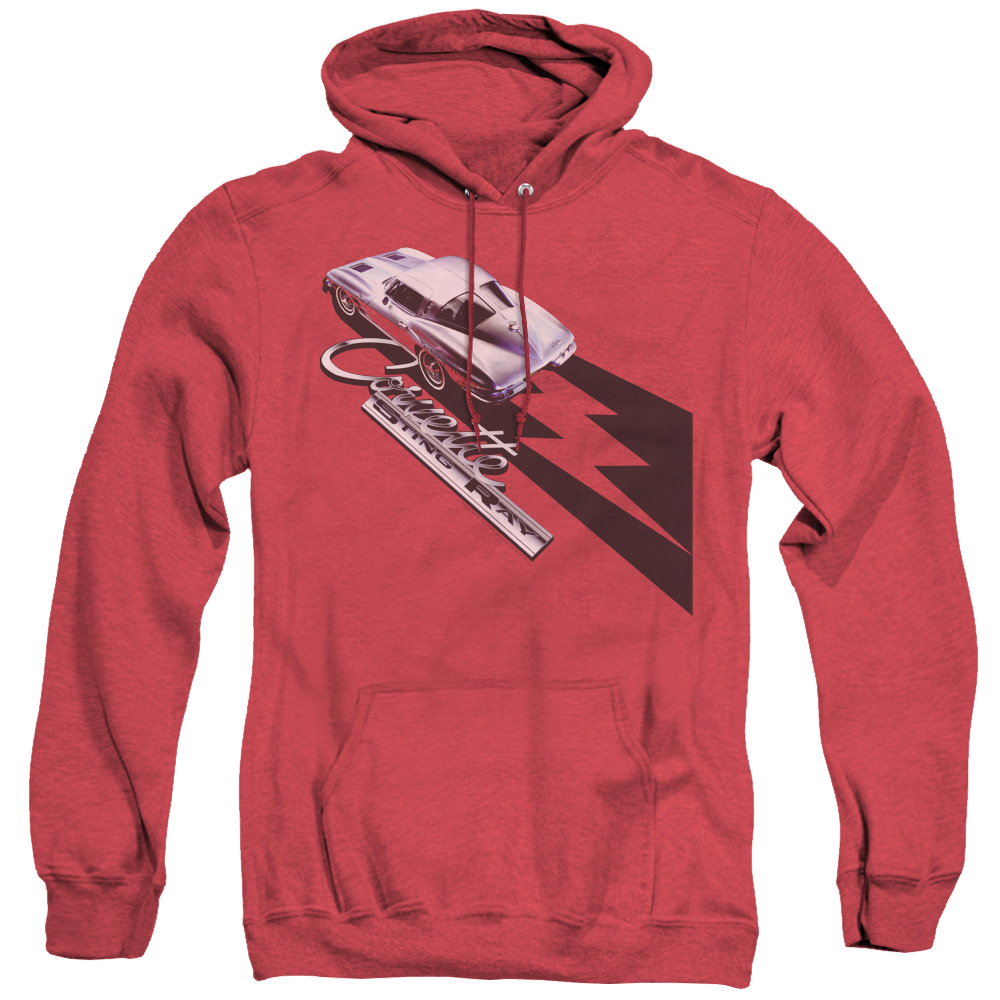 Chevrolet Split Window Sting Ray - Heather Pullover Hoodie Heather Pullover Hoodie Chevrolet   