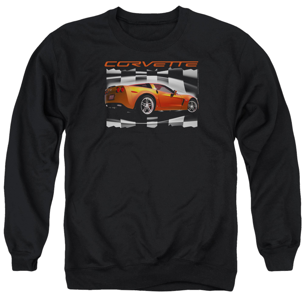 Chevrolet Orange Z06 Vette - Men's Crewneck Sweatshirt Men's Crewneck Sweatshirt Chevrolet   