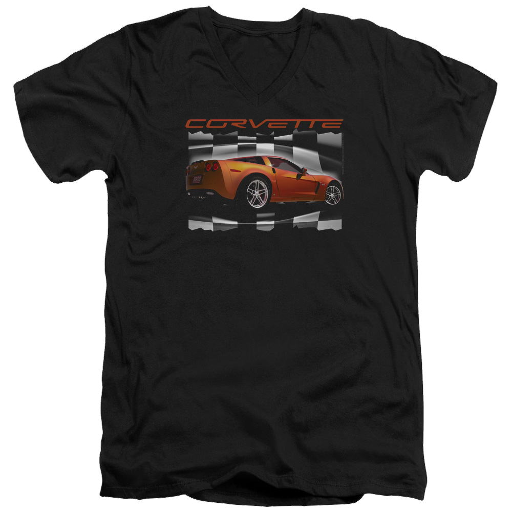 Chevrolet Orange Z06 Vette - Men's V-Neck T-Shirt Men's V-Neck T-Shirt Chevrolet   