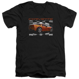 Chevrolet Orange Z06 Vette - Men's V-Neck T-Shirt Men's V-Neck T-Shirt Chevrolet   