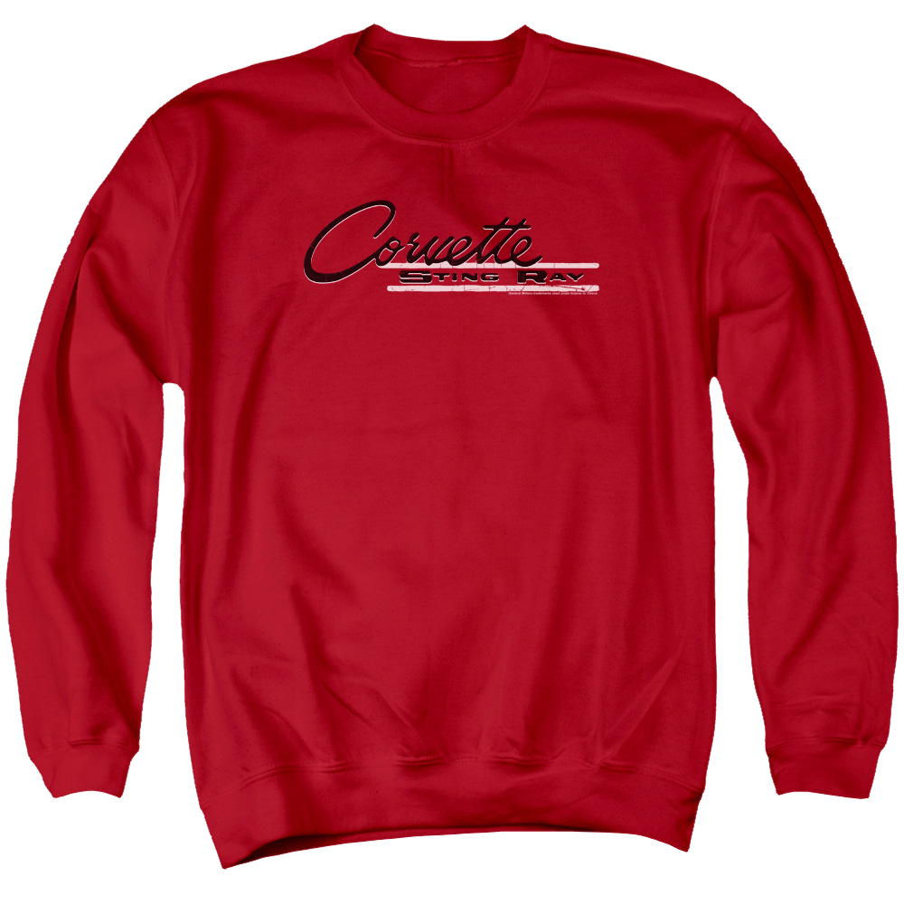 Chevrolet Retro Stingray - Men's Crewneck Sweatshirt Men's Crewneck Sweatshirt Chevrolet   