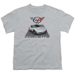 Chevrolet Silver 01 Vette - Youth T-Shirt (Ages 8-12) Youth T-Shirt (Ages 8-12) Chevrolet   