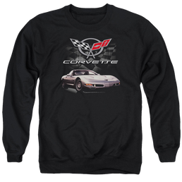 Chevrolet Checkered Past - Men's Crewneck Sweatshirt Men's Crewneck Sweatshirt Chevrolet   