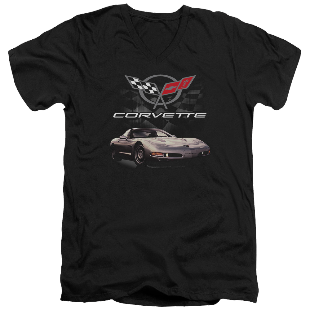 Chevrolet Checkered Past - Men's V-Neck T-Shirt Men's V-Neck T-Shirt Chevrolet   