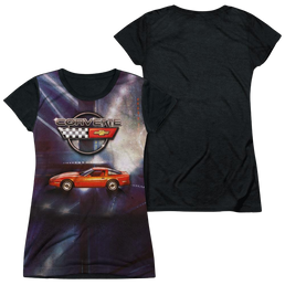 Chevrolet Lines Of Light - Juniors Black Back T-Shirt Juniors Black Back T-Shirt Chevrolet   