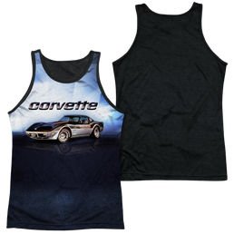 Chevrolet Blue Vette Check Flag Men's Black Back Tank Men's Black Back Tank Chevrolet   
