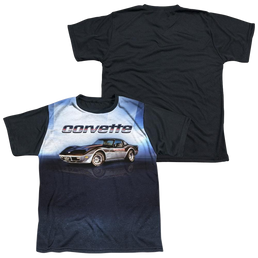 Chevrolet Blue Vette Check Flag - Youth Black Back T-Shirt (Ages 8-12) Youth Black Back T-Shirt (Ages 8-12) Chevrolet   