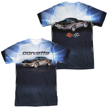Chevrolet Blue Vette Check Flag Men's All Over Print T-Shirt Men's All-Over Print T-Shirt Chevrolet   