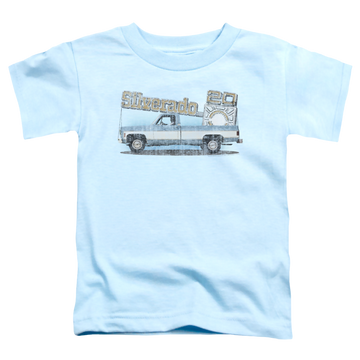 Chevrolet Old Silverado Sketch - Kid's T-Shirt (Ages 4-7) Kid's T-Shirt (Ages 4-7) Chevrolet   