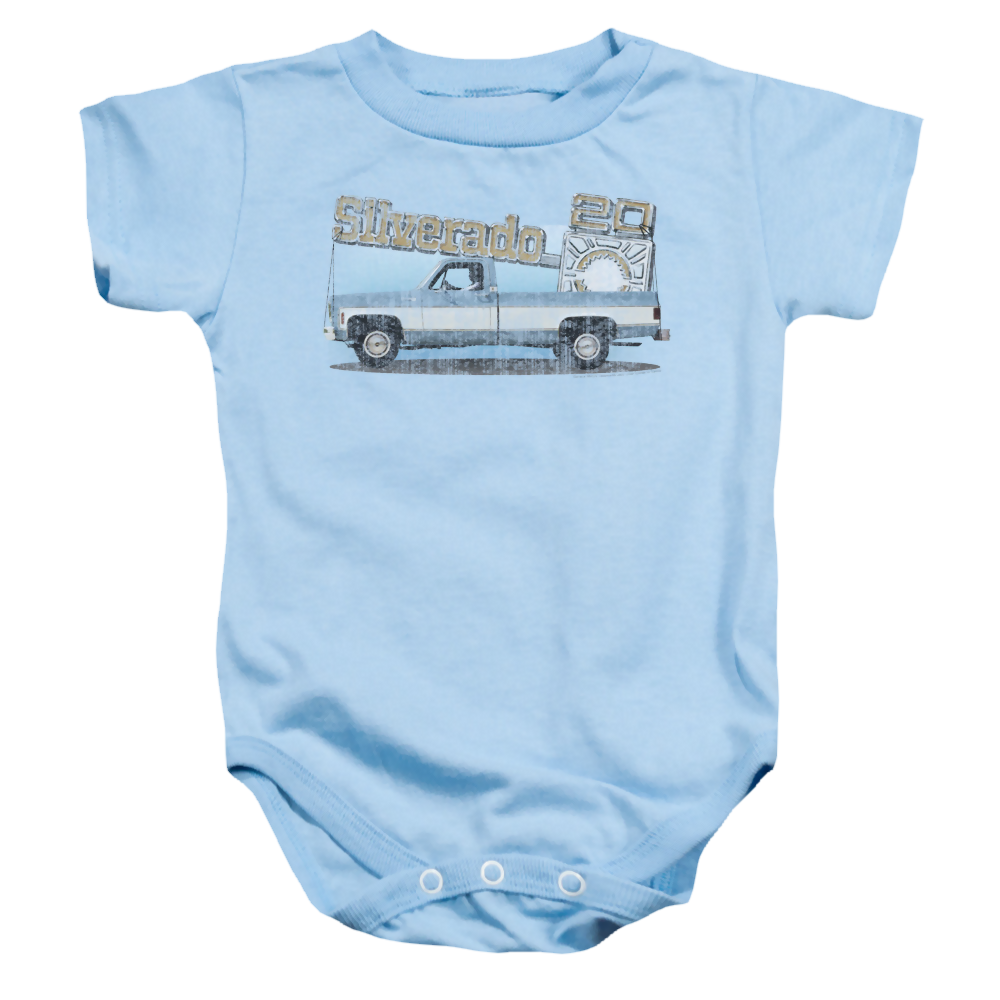Chevrolet Old Silverado Sketch - Baby Bodysuit Baby Bodysuit Chevrolet   