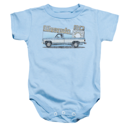 Chevrolet Old Silverado Sketch - Baby Bodysuit Baby Bodysuit Chevrolet   