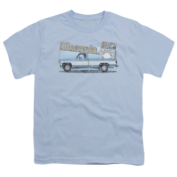Chevrolet Old Silverado Sketch - Youth T-Shirt (Ages 8-12) Youth T-Shirt (Ages 8-12) Chevrolet   