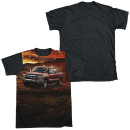 Chevrolet Silverado In The Mud - Men's Black Back T-Shirt Men's Black Back T-Shirt Chevrolet   