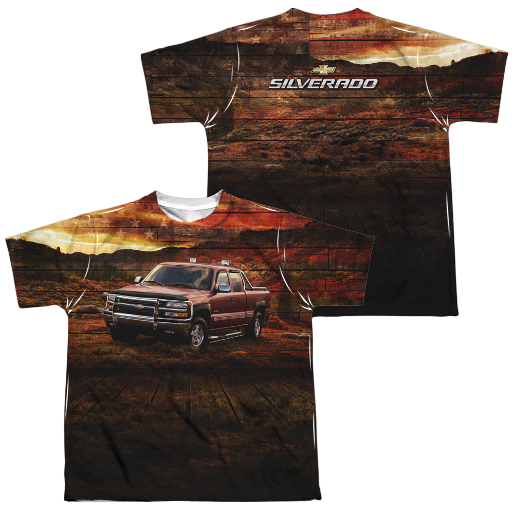 Chevrolet Silverado In The Mud - Youth All-Over Print T-Shirt (Ages 8-12) Youth All-Over Print T-Shirt (Ages 8-12) Chevrolet   