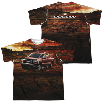Chevrolet Silverado In The Mud youth all-over print t-shirt for ages 8 to 12
