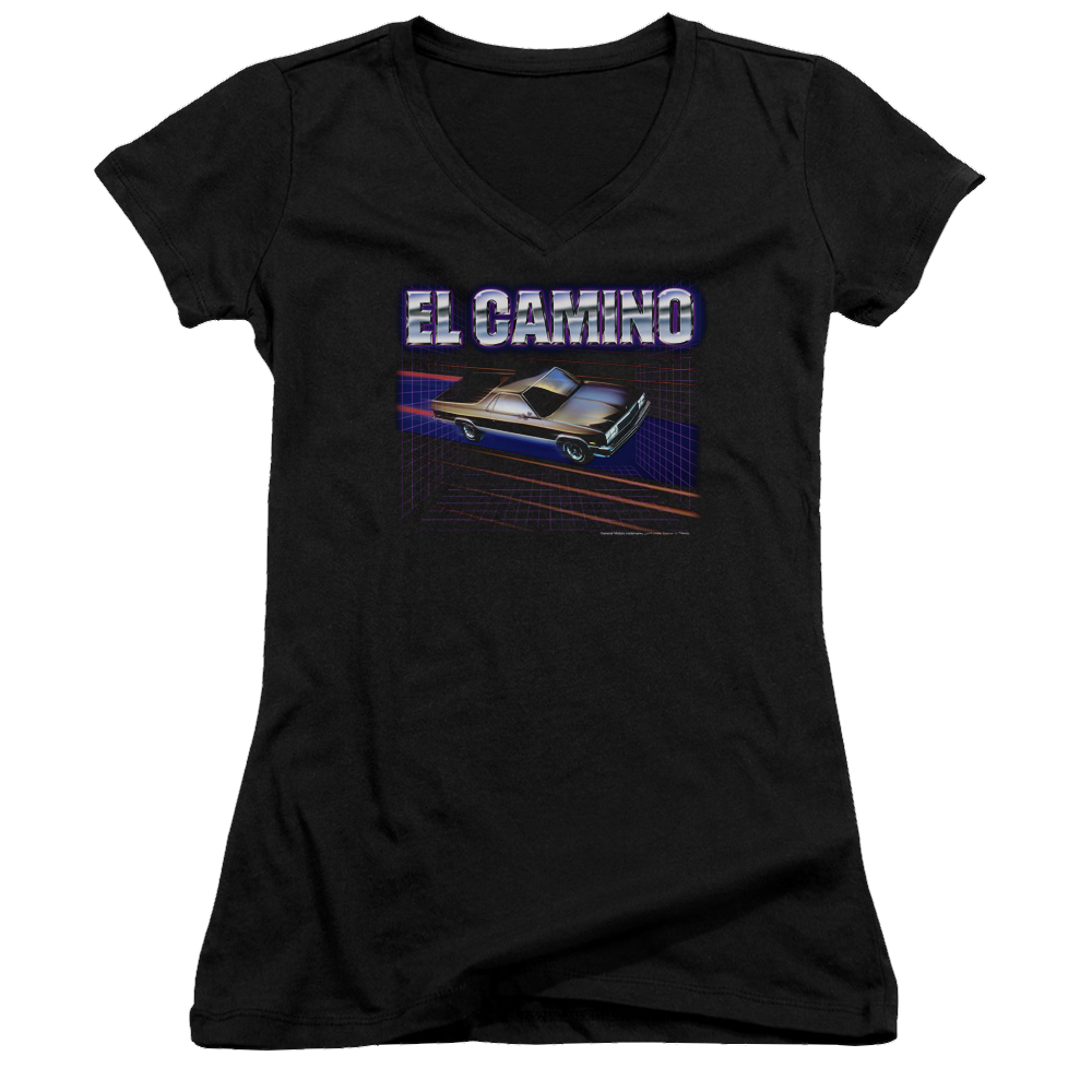 Chevrolet El Camino 85 - Juniors V-Neck T-Shirt Juniors V-Neck T-Shirt Chevrolet   