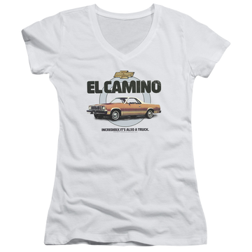 Chevrolet Also A Truck - Juniors V-Neck T-Shirt Juniors V-Neck T-Shirt Chevrolet   