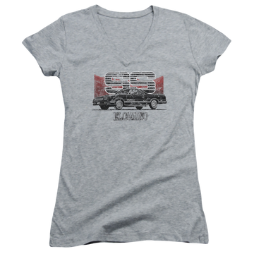 Chevrolet El Camino Ss Mountains - Juniors V-Neck T-Shirt Juniors V-Neck T-Shirt Chevrolet   