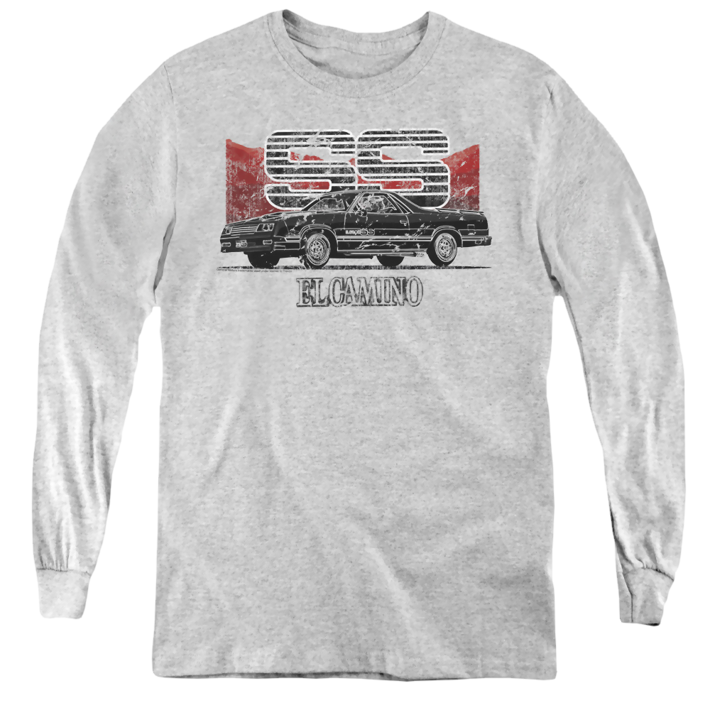 Chevrolet El Camino Ss Mountains - Youth Long Sleeve T-Shirt Youth Long Sleeve T-Shirt Chevrolet   