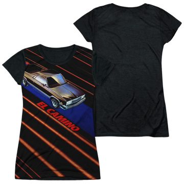 Chevrolet Laser Camino - Juniors Black Back T-Shirt Juniors Black Back T-Shirt Chevrolet   