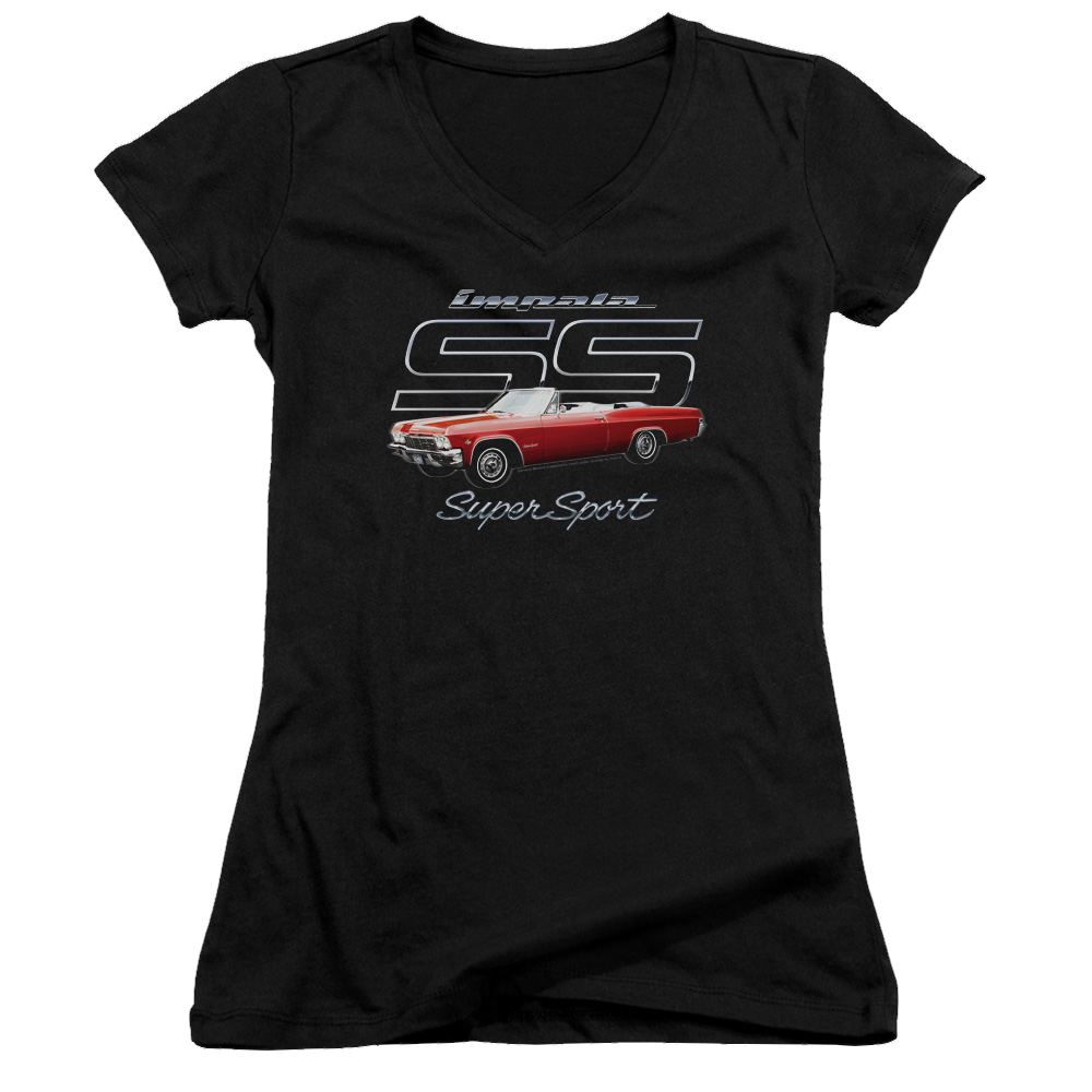 Chevrolet Impala Ss - Juniors V-Neck T-Shirt Juniors V-Neck T-Shirt Chevrolet   