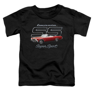 Black toddler t-shirt with Chevrolet Impala Ss graphic