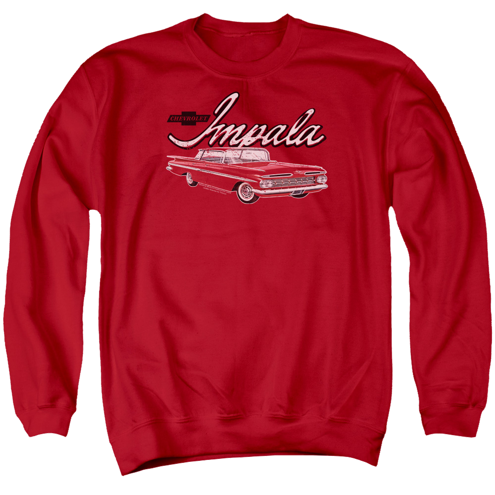 Chevrolet Classic Impala - Men's Crewneck Sweatshirt Men's Crewneck Sweatshirt Chevrolet   