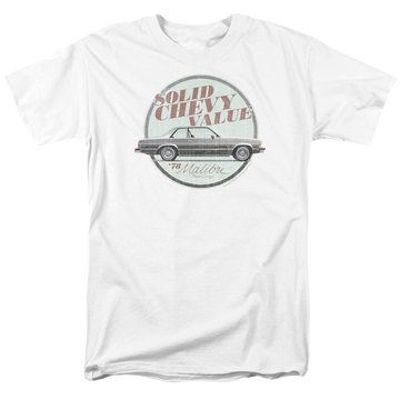White men's regular fit t-shirt with Chevrolet Do The Bu graphic