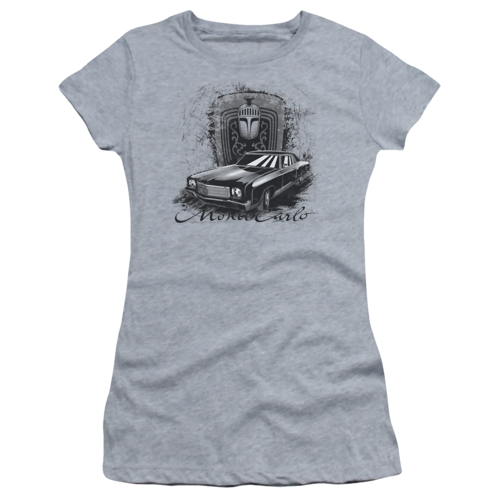 Chevrolet Monte Carlo Drawing - Juniors T-Shirt Juniors T-Shirt Chevrolet   