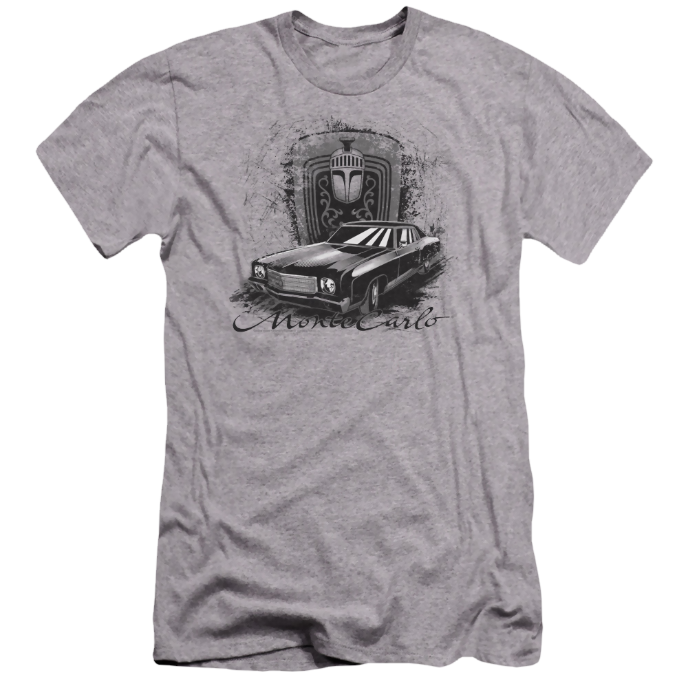 Chevrolet Monte Carlo Drawing - Men's Premium Slim Fit T-Shirt Men's Premium Slim Fit T-Shirt Chevrolet   