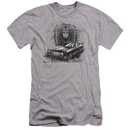Chevrolet Monte Carlo Drawing - Men's Premium Slim Fit T-Shirt Men's Premium Slim Fit T-Shirt Chevrolet   