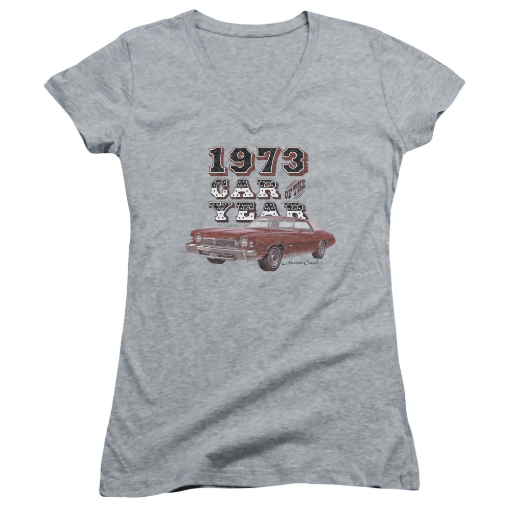 Chevrolet Car Of The Year - Juniors V-Neck T-Shirt Juniors V-Neck T-Shirt Chevrolet   