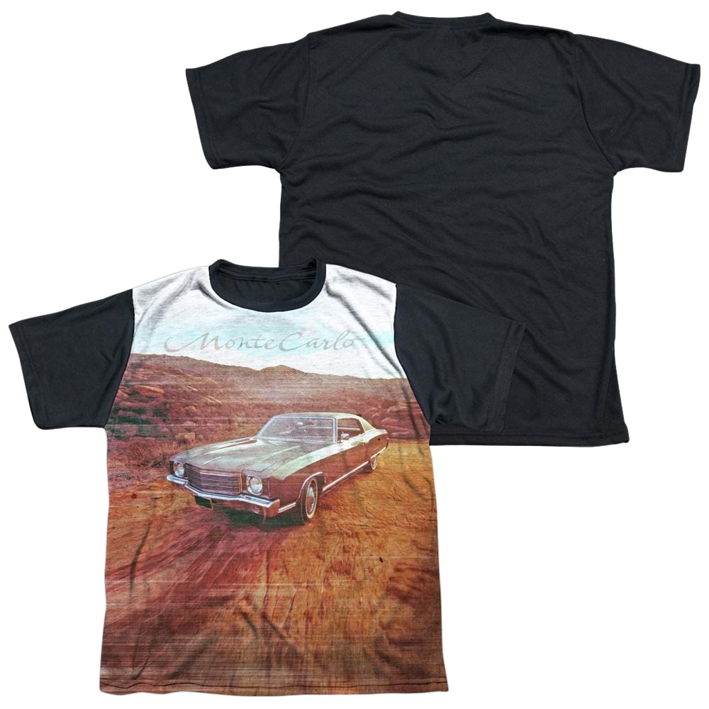 Chevrolet Monte Carlo Old Photo - Youth Black Back T-Shirt (Ages 8-12) Youth Black Back T-Shirt (Ages 8-12) Chevrolet   