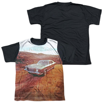 Chevrolet Monte Carlo Old Photo youth black back t-shirt for ages 8 to 12