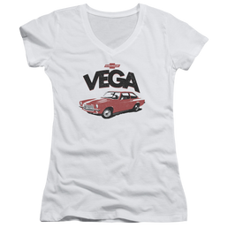 Chevrolet Rough Vega - Juniors V-Neck T-Shirt Juniors V-Neck T-Shirt Chevrolet   