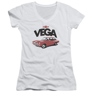 Chevrolet Rough Vega - Juniors V-Neck T-Shirt Juniors V-Neck T-Shirt Chevrolet   