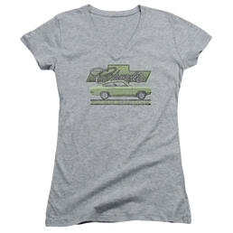 Chevrolet Vega Car Of The Year 71 - Juniors V-Neck T-Shirt Juniors V-Neck T-Shirt Chevrolet   