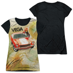 Chevrolet Vega Watercolor - Juniors Black Back T-Shirt Juniors Black Back T-Shirt Chevrolet   