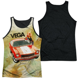 Chevrolet Vega Watercolor Men's Black Back Tank Men's Black Back Tank Chevrolet   