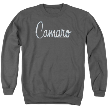 Chevrolet Classic Camaro Metal - Men's Crewneck Sweatshirt Men's Crewneck Sweatshirt Chevrolet   
