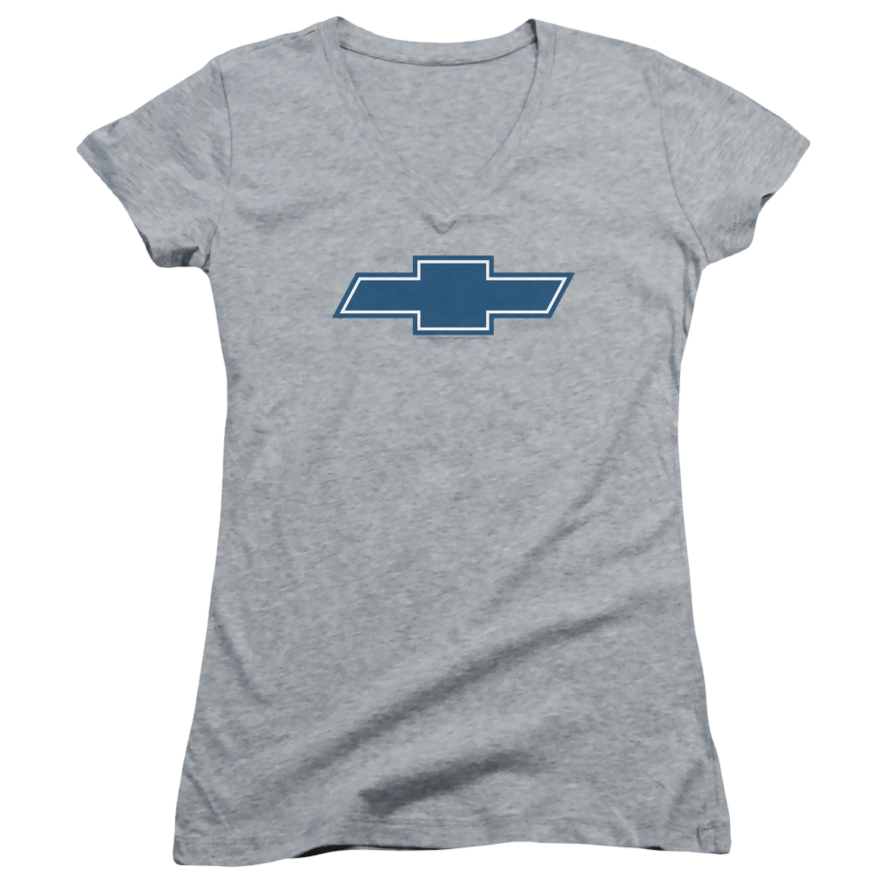 Chevrolet Simple Vintage Bowtie - Juniors V-Neck T-Shirt Juniors V-Neck T-Shirt Chevrolet   