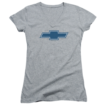Chevrolet Simple Vintage Bowtie - Juniors V-Neck T-Shirt Juniors V-Neck T-Shirt Chevrolet   