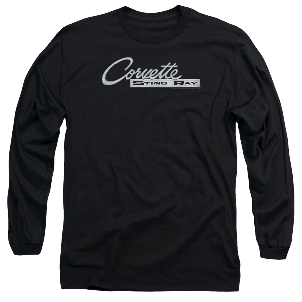 Chevrolet Chrome Stingray Logo - Men's Long Sleeve T-Shirt Men's Long Sleeve T-Shirt Chevrolet   