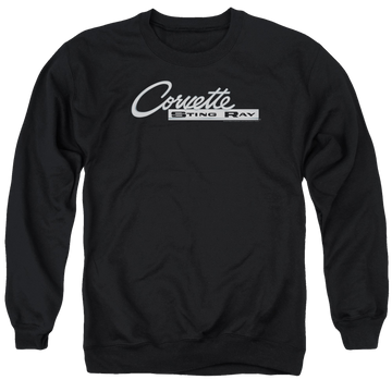 Chevrolet Chrome Stingray Logo - Men's Crewneck Sweatshirt Men's Crewneck Sweatshirt Chevrolet   
