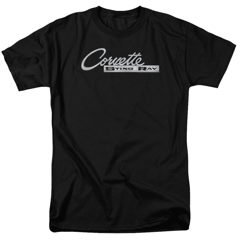 Chevrolet Chrome Stingray Logo - Men's Regular Fit T-Shirt Men's Regular Fit T-Shirt Chevrolet   