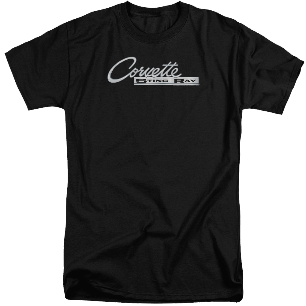 Chevrolet Chrome Stingray Logo - Men's Tall Fit T-Shirt Men's Tall Fit T-Shirt Chevrolet   