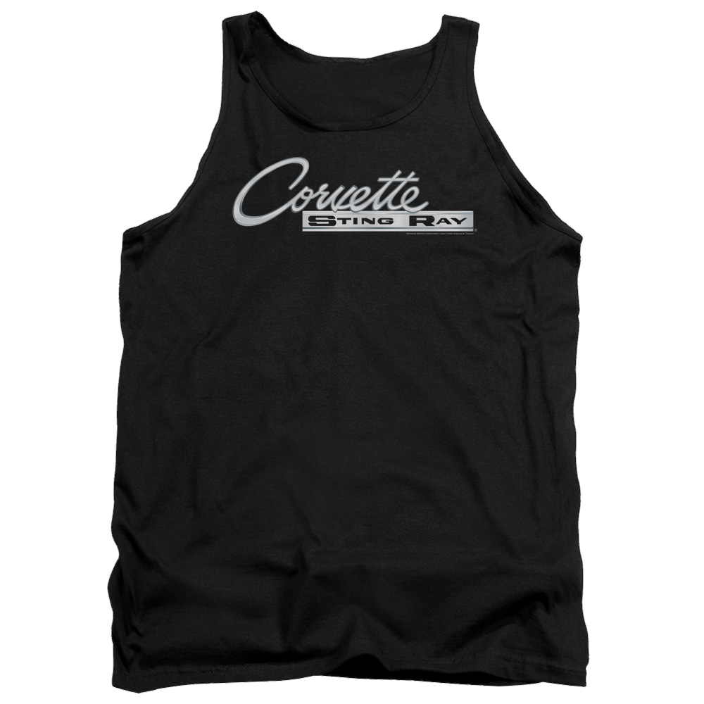 Chevrolet Chrome Stingray Logo Men's Tank Men's Tank Chevrolet   