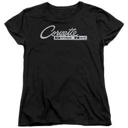 Chevrolet Chrome Stingray Logo - Women's T-Shirt Women's T-Shirt Chevrolet   