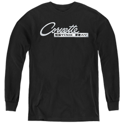Chevrolet Chrome Stingray Logo - Youth Long Sleeve T-Shirt Youth Long Sleeve T-Shirt Chevrolet   