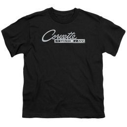Chevrolet Chrome Stingray Logo - Youth T-Shirt (Ages 8-12) Youth T-Shirt (Ages 8-12) Chevrolet   